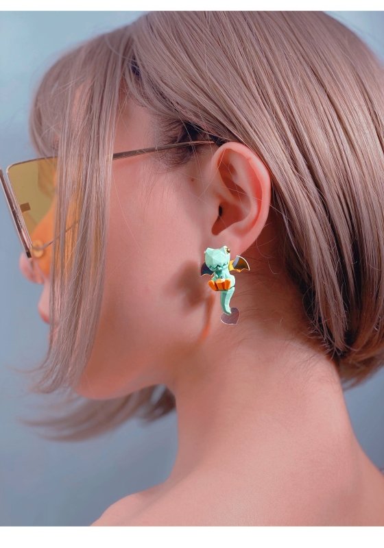 Dinosaur Earrings - Cute And Funny Little-Jewearrings