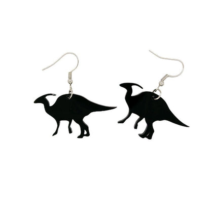 Dinosaur Earrings - Cute Cartoon Colorful Tyrannosaurus Rex-Jewearrings