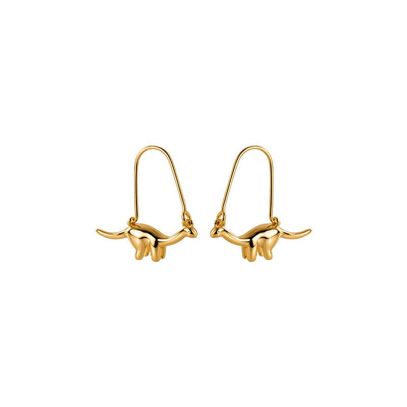 Dinosaur Earrings - S925 Cute And Graceful Glossy-Jewearrings