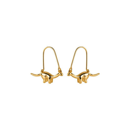 Dinosaur Earrings - S925 Cute And Graceful Glossy-Jewearrings