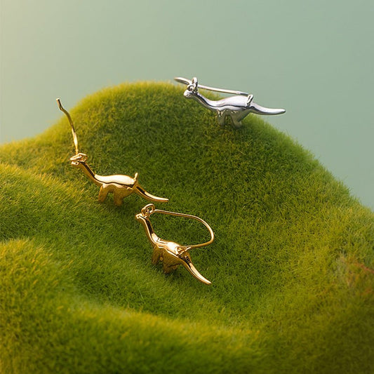 Dinosaur Earrings - S925 Cute And Graceful Glossy-Jewearrings