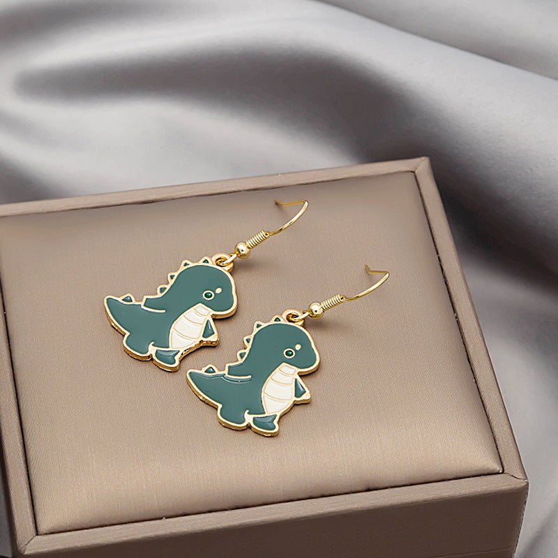 Dinosaur Earrings Summer Cartoon-Jewearrings