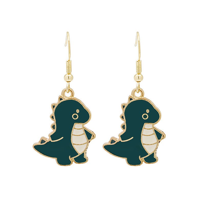 Dinosaur Earrings Summer Cartoon-Jewearrings