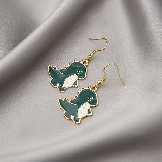 Dinosaur Earrings Summer Cartoon-Jewearrings