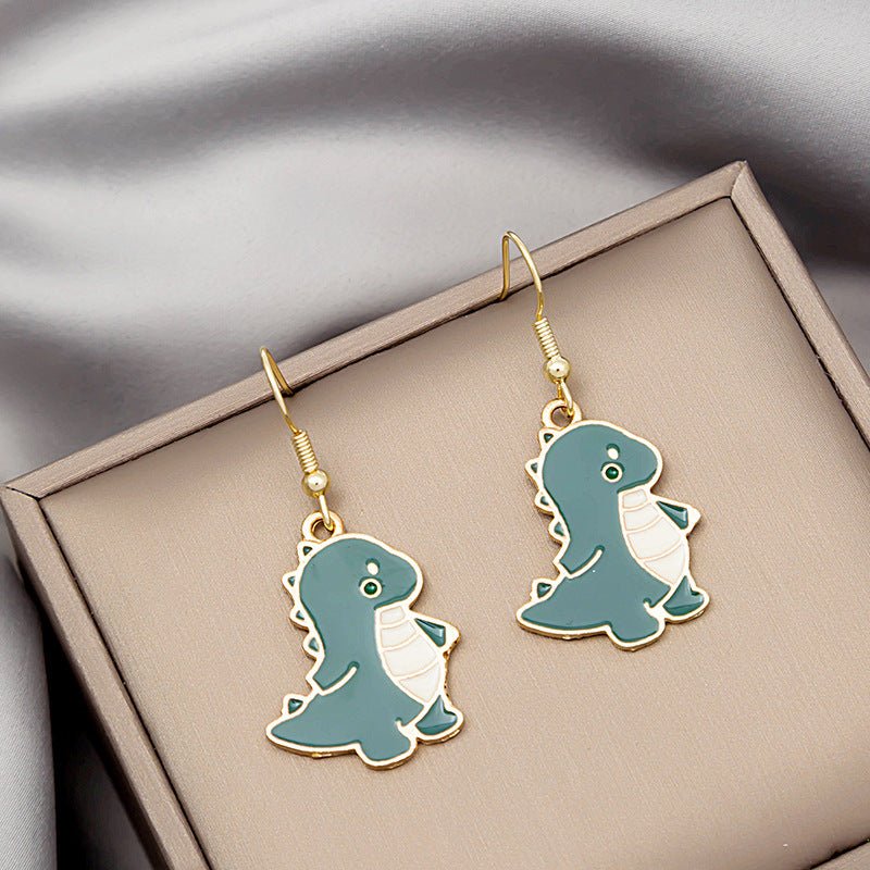 Dinosaur Earrings Summer Cartoon-Jewearrings