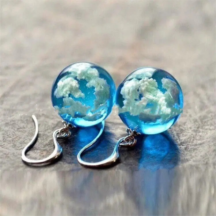 Disco Ball Earrings ✨ Cloud Dangle Handmade Earrings-Jewearrings