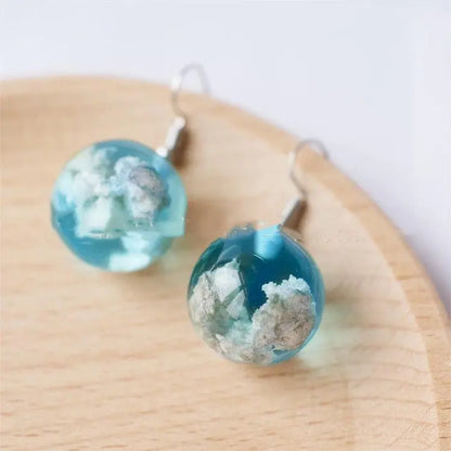 Disco Ball Earrings ✨ Cloud Dangle Handmade Earrings-Jewearrings