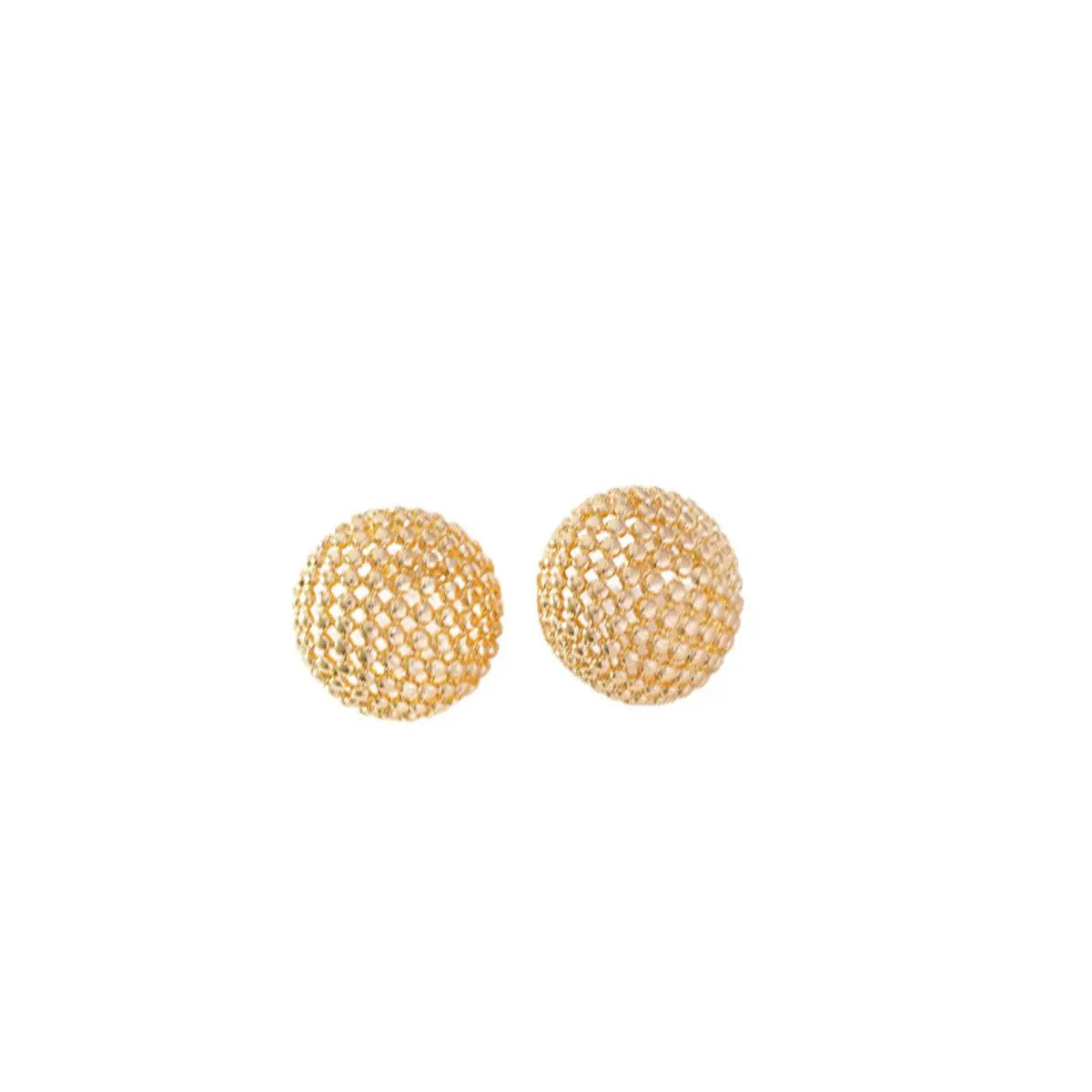 Disco Ball Earrings ✨ | Golden Statement Earrings-Jewearrings