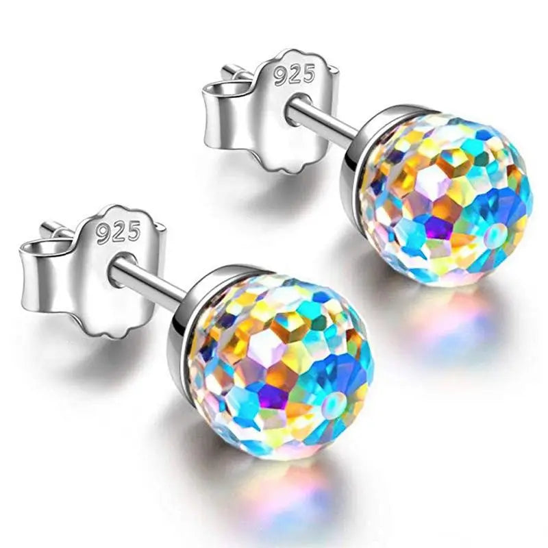 Disco Ball Earrings ✨ | Multicolor Crystal Earrings-Jewearrings