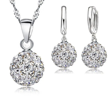 Disco Ball Earrings & Necklace Set-Jewearrings