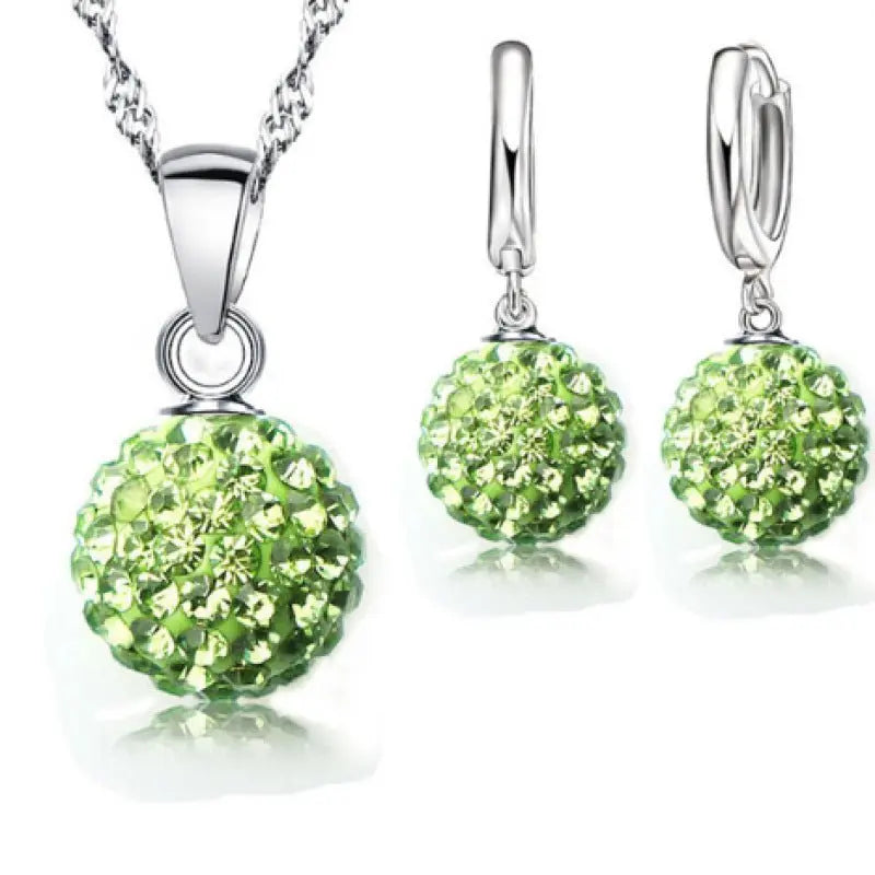 Disco Ball Earrings & Necklace Set-Jewearrings