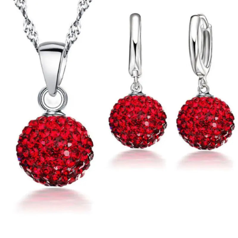 Disco Ball Earrings & Necklace Set-Jewearrings