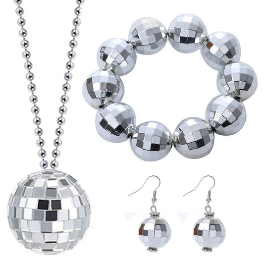 Disco Ball Earrings & Personalized Lantern Jewelry Set-Jewearrings