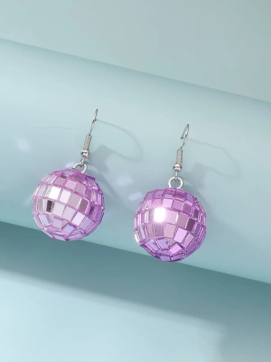 Disco Ball Earrings Shine Bright on Your Vacation!-Jewearrings