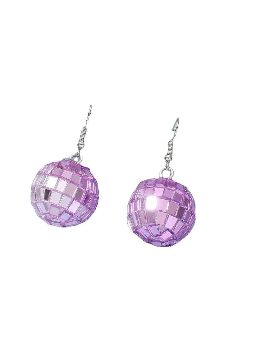 Disco Ball Earrings Shine Bright on Your Vacation!-Jewearrings