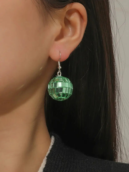 Disco Ball Earrings Shine Bright on Your Vacation!-Jewearrings