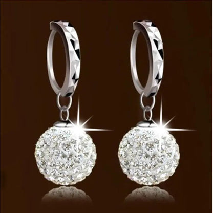 Disco Ball Earrings ✨ Shine Bright with 925 Silver-Jewearrings