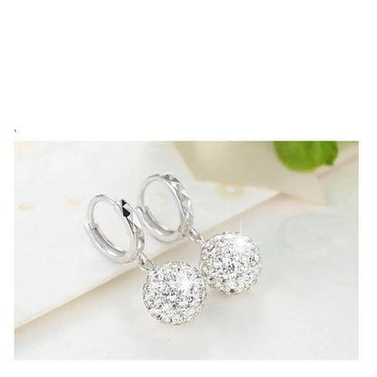 Disco Ball Earrings ✨ Shine Bright with 925 Silver-Jewearrings