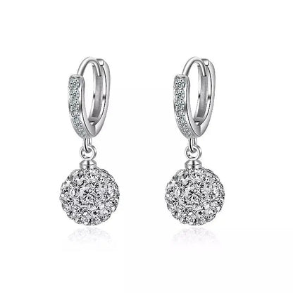 Disco Ball Earrings ✨ Shine Like a Diamond with Cubic Zirconia-Jewearrings