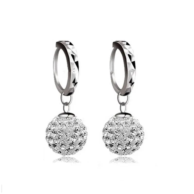 Disco Ball Earrings ✨ Shine Like a Diamond with Cubic Zirconia-Jewearrings