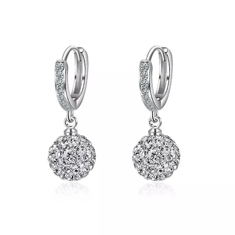 Disco Ball Earrings ✨ Shine Like a Diamond with Cubic Zirconia-Jewearrings