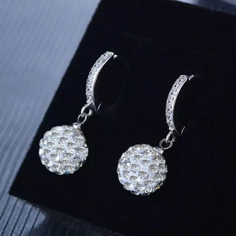 Disco Ball Earrings ✨ Shine Like a Diamond with Cubic Zirconia-Jewearrings