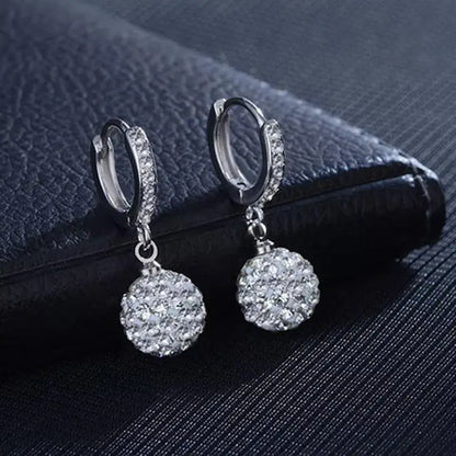 Disco Ball Earrings ✨ Shine Like a Diamond with Cubic Zirconia-Jewearrings