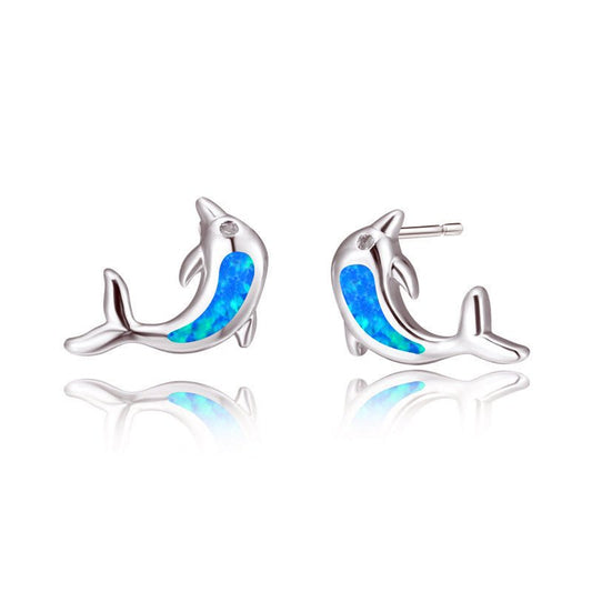 Dolphin Earrings Aobao-Jewearrings