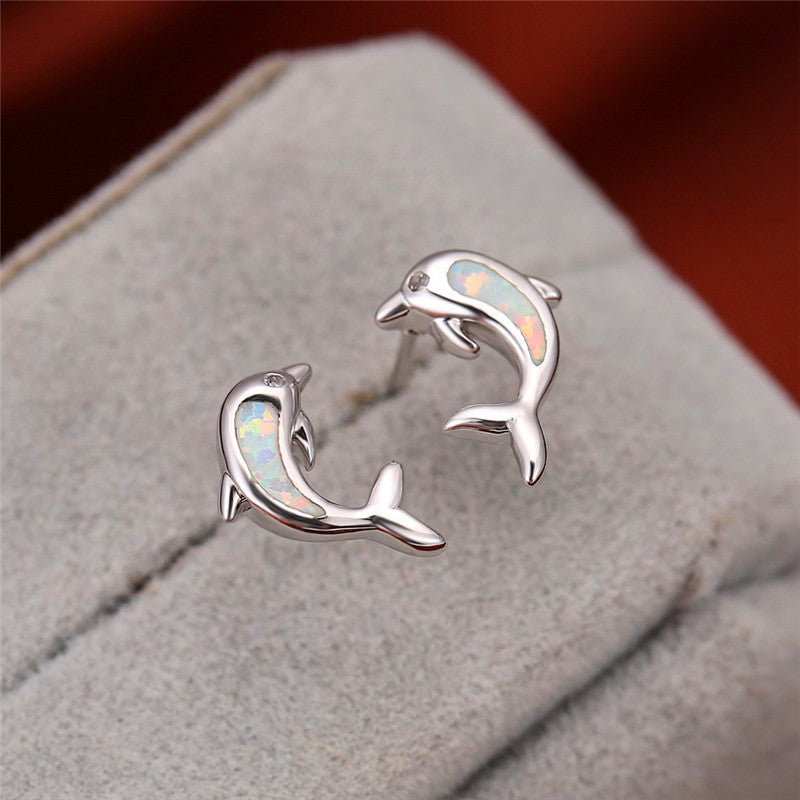 Dolphin Earrings Aobao-Jewearrings