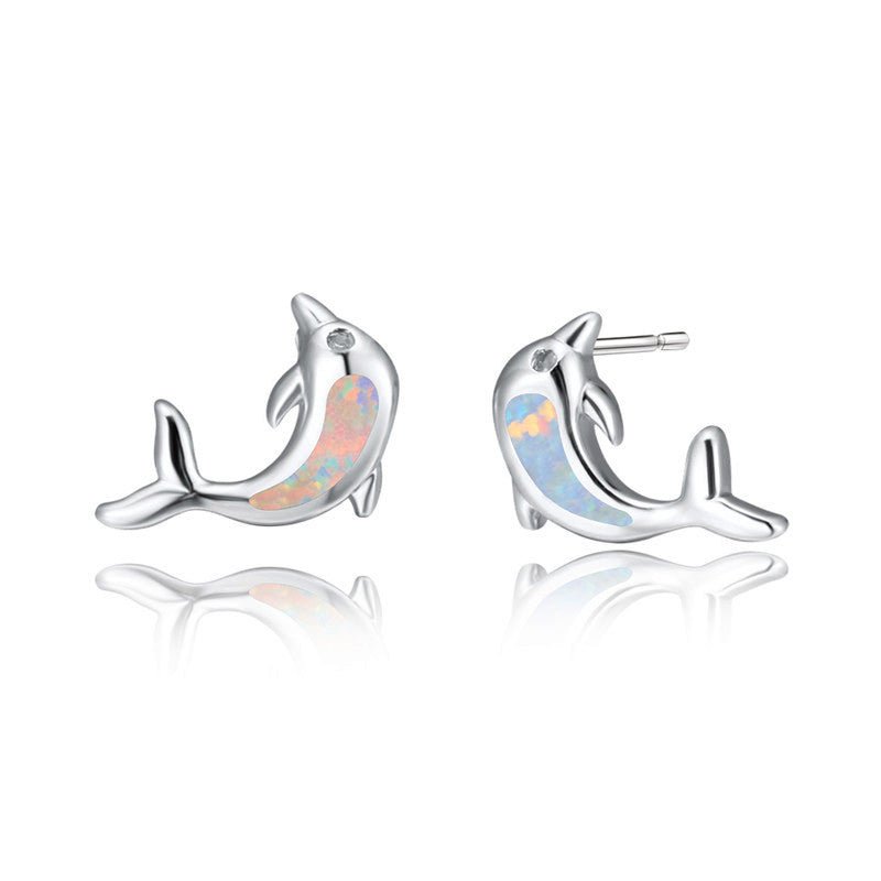 Dolphin Earrings Aobao-Jewearrings