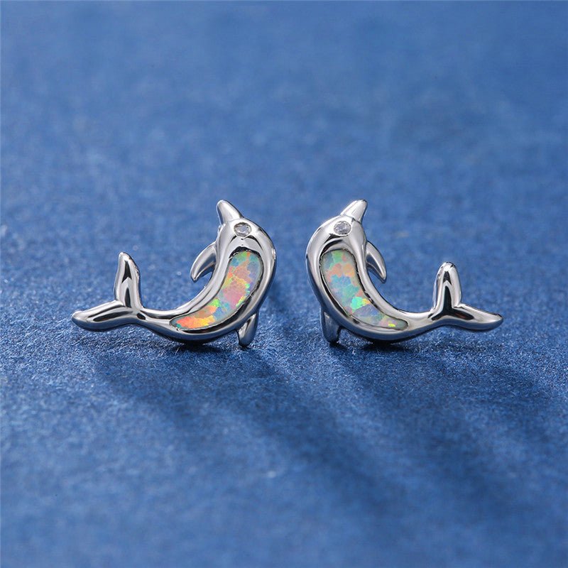 Dolphin Earrings Aobao-Jewearrings