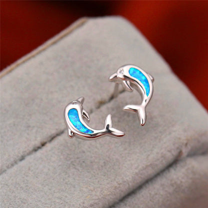 Dolphin Earrings Aobao-Jewearrings