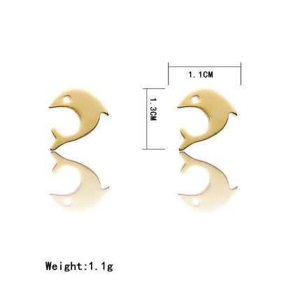 Dolphin Earrings Cartoon Style Earrings-Jewearrings