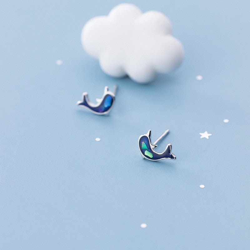 Dolphin Earrings S925 Silver-Jewearrings