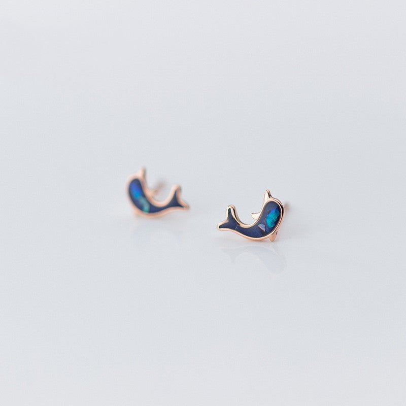 Dolphin Earrings S925 Silver-Jewearrings