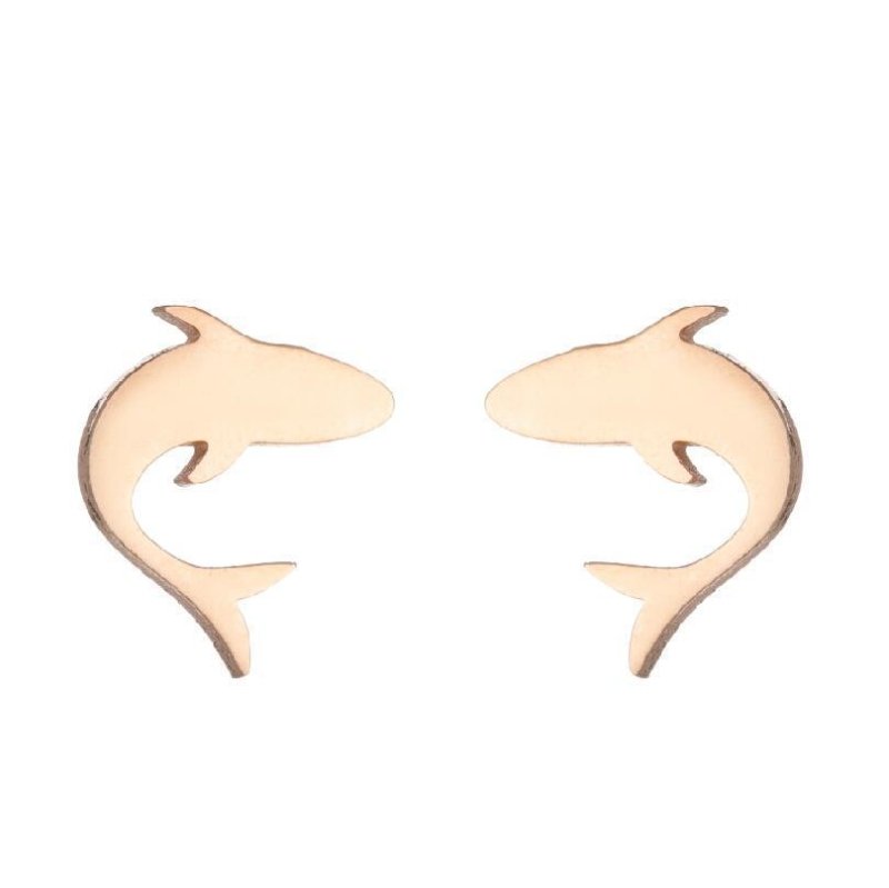 Dolphin Earrings Simple-Jewearrings