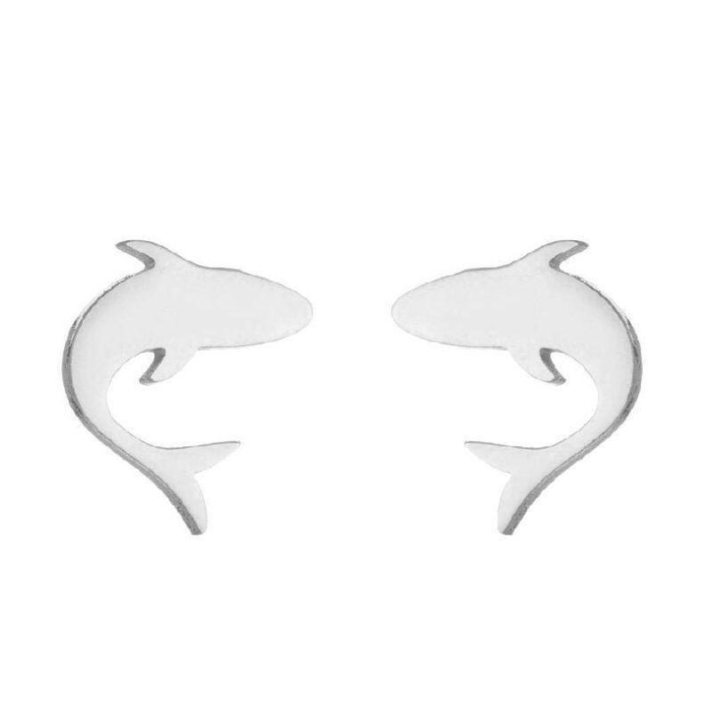 Dolphin Earrings Simple-Jewearrings