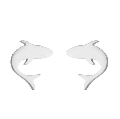 Dolphin Earrings Simple-Jewearrings