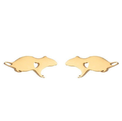 Dolphin Earrings Simple-Jewearrings