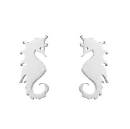 Dolphin Earrings Stainless Steel-Jewearrings