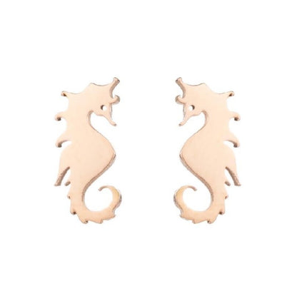 Dolphin Earrings Stainless Steel-Jewearrings