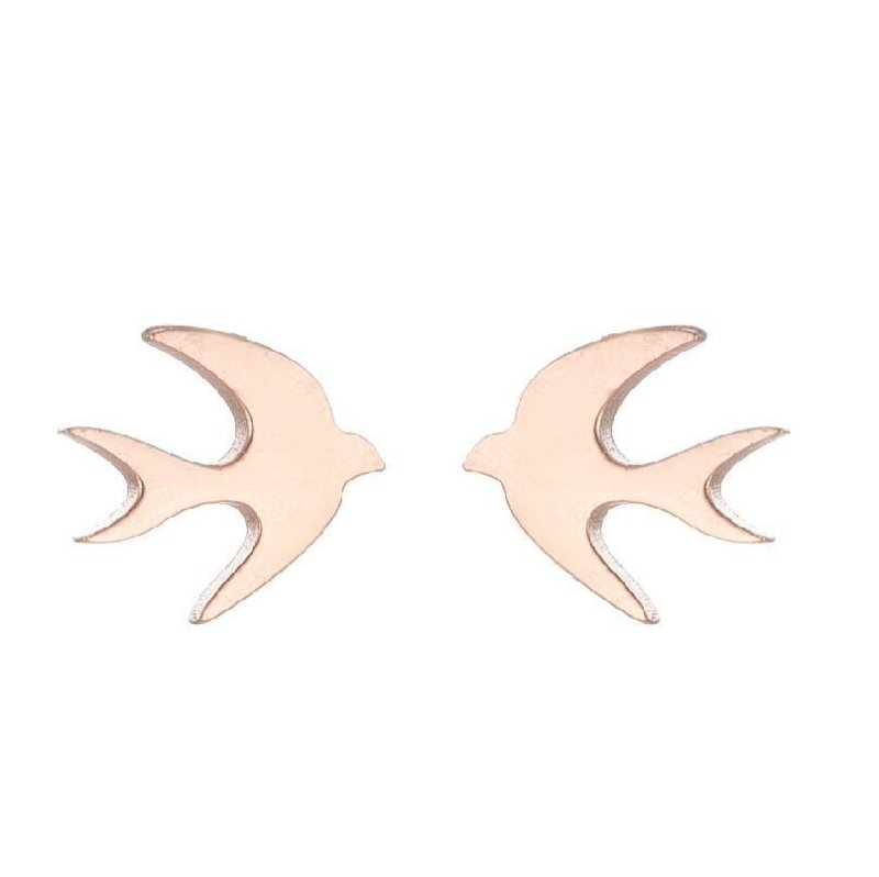 Dolphin Earrings Stainless Steel-Jewearrings