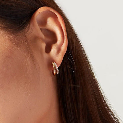 Double Hoop Earrings for Women-Jewearrings