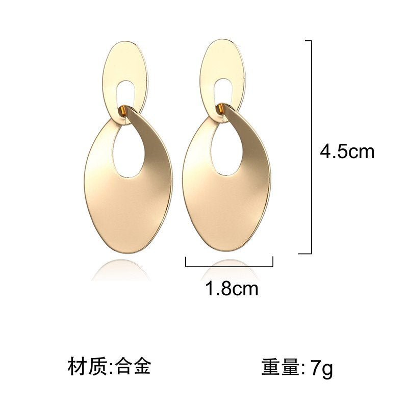 Double Hoop Earrings - Hollow Design-Jewearrings