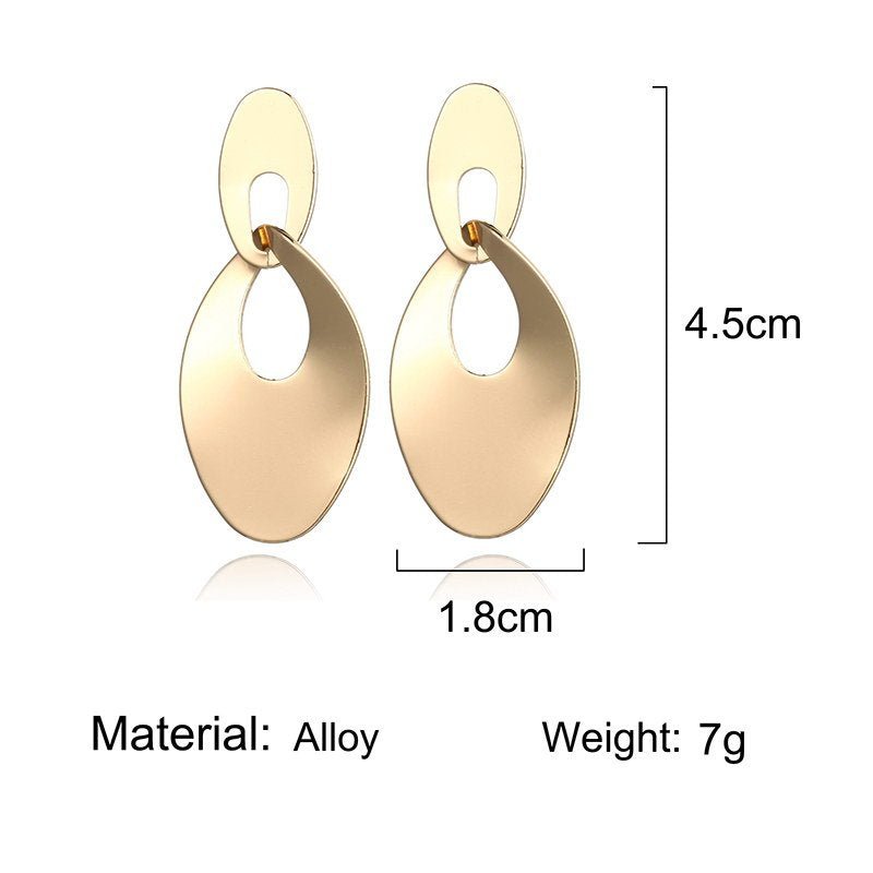 Double Hoop Earrings - Hollow Design-Jewearrings