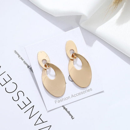 Double Hoop Earrings - Hollow Design-Jewearrings