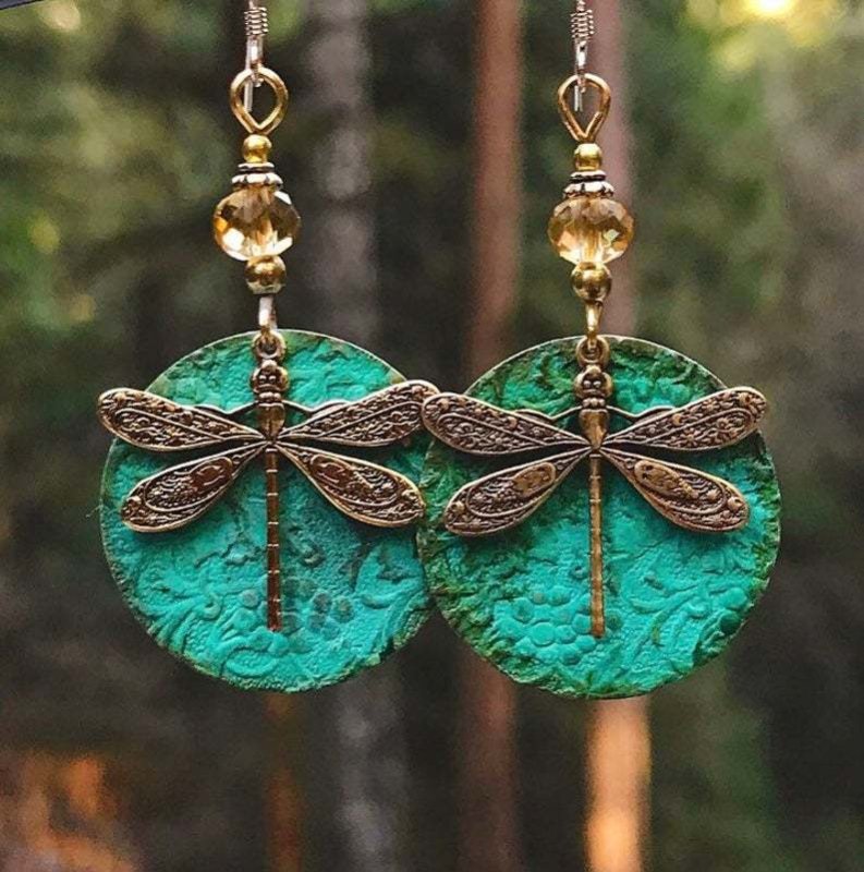 Dragonfly National Style Simple Earrings-Jewearrings