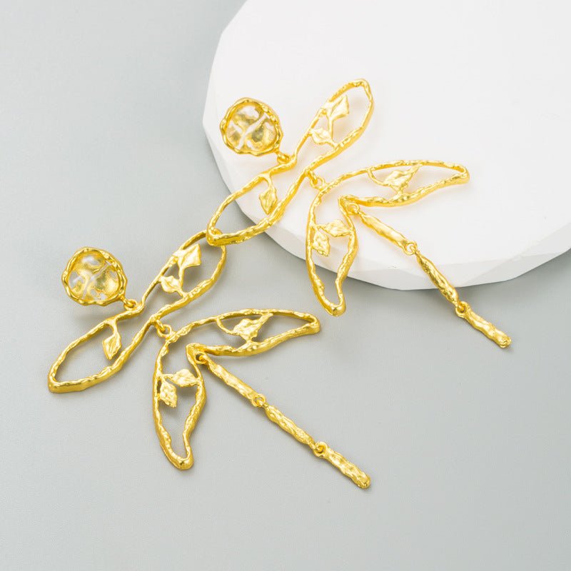 Dragonfly Tassel Affordable Luxury Fashion Niche Premium Earrings-Jewearrings