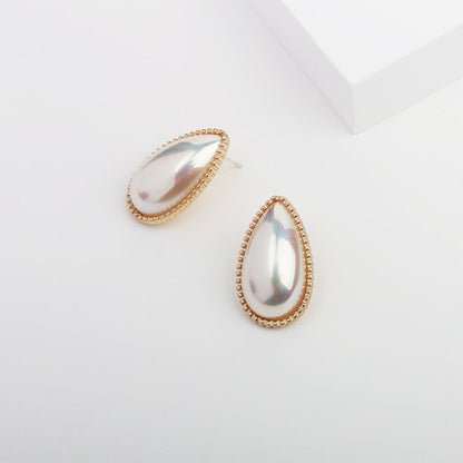 Drop Line Ear Clip Without Pierced Pearl Earrings-Jewearrings