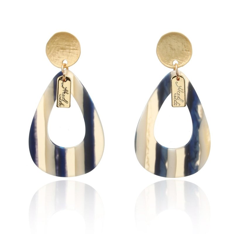 Drop-shaped acrylic earrings-Jewearrings